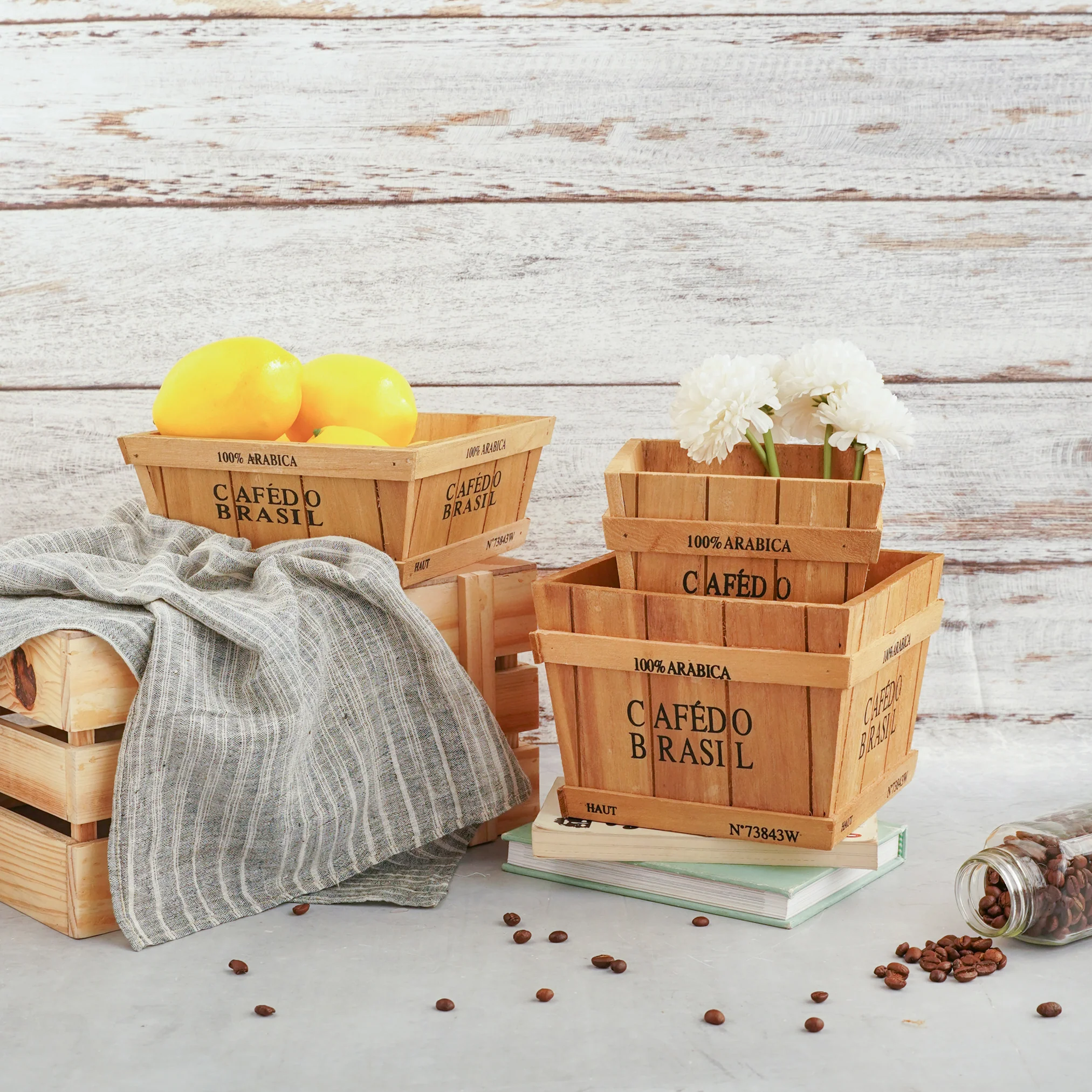 Wooden Planter Box - Set of 2 - Image 7