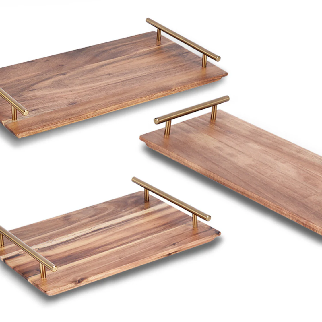 Wooden Serving Tray With Handle - Image 3
