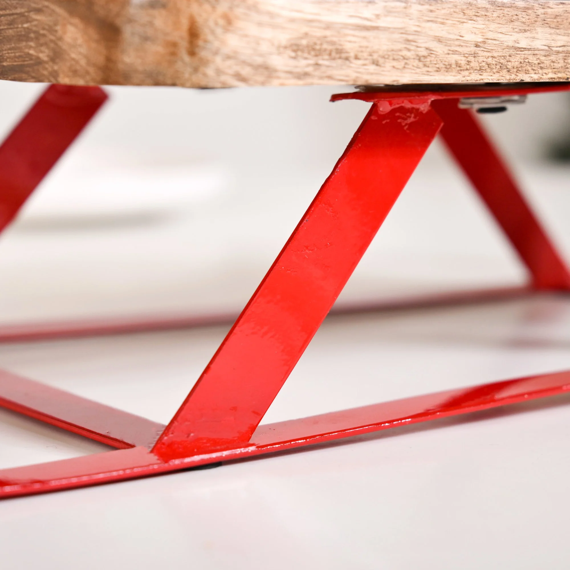 Wooden Sleigh Table Riser Serving Platter - Image 10