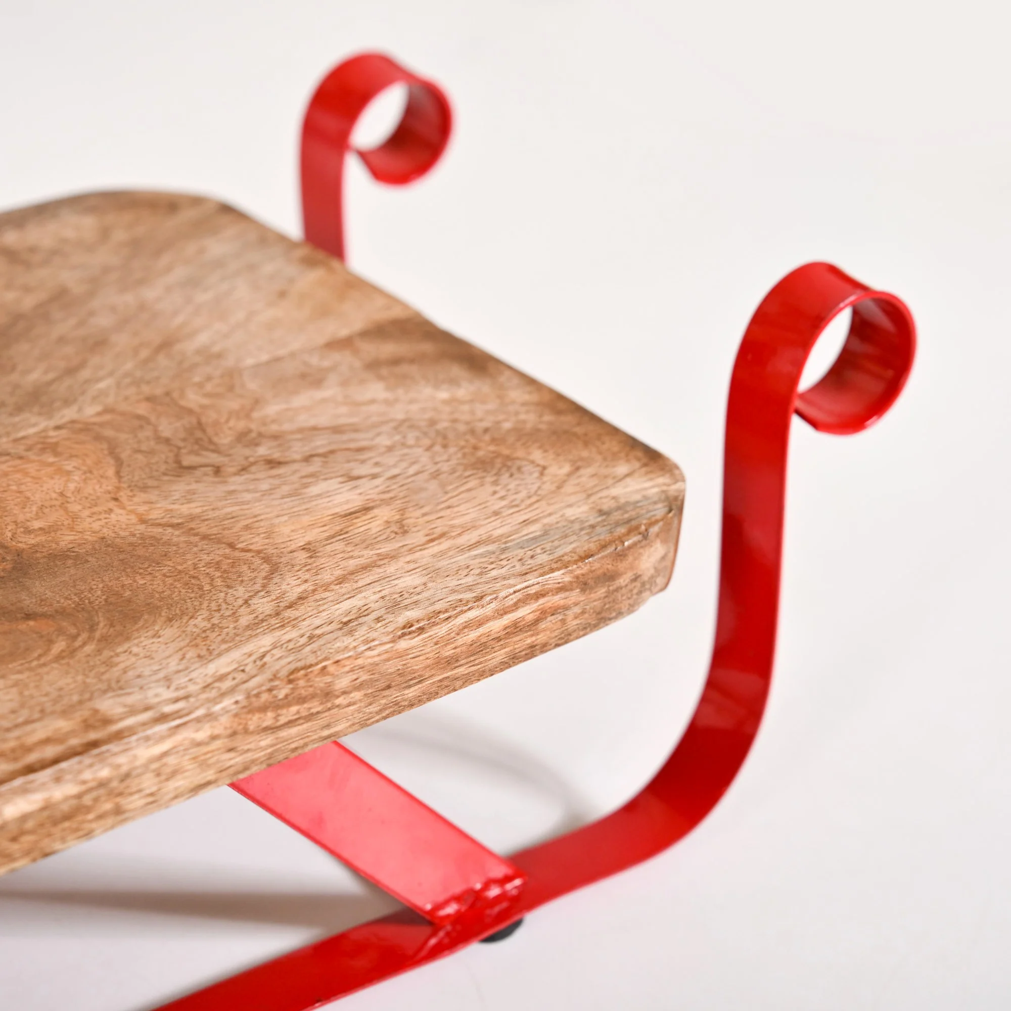 Wooden Sleigh Table Riser Serving Platter - Image 12