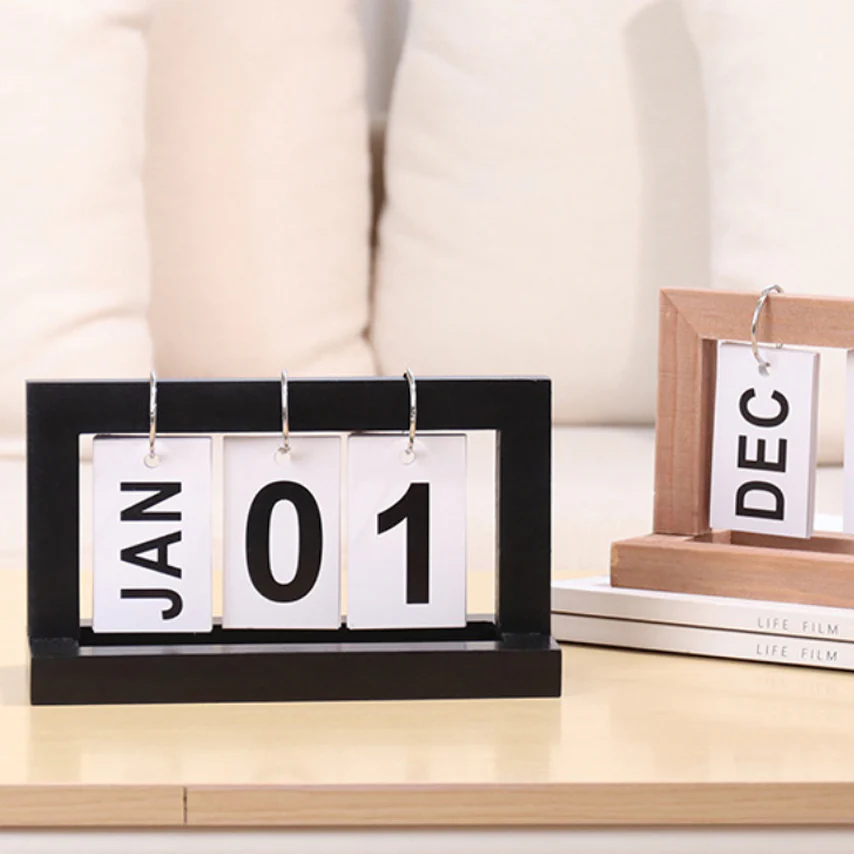 Wooden Table Calendar - Image 2