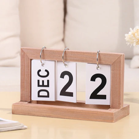 Wooden Table Calendar - Image 3
