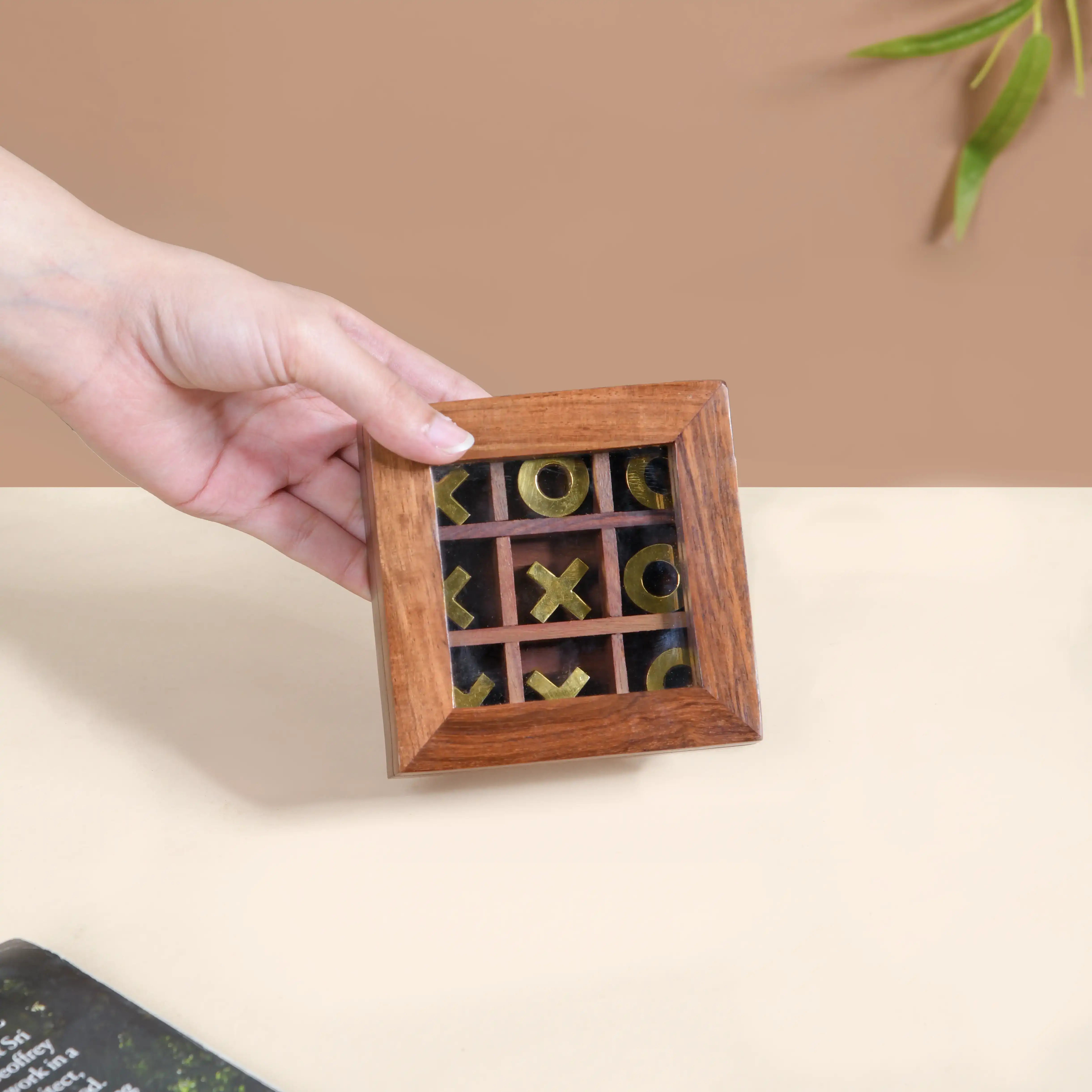 Wooden Tic Tac Toe Game Box - Image 2