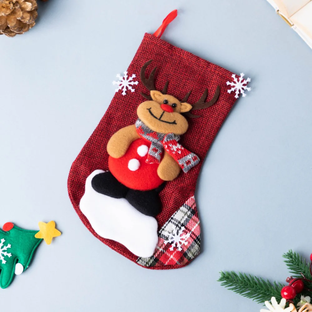 Woven Gift Stocking 9 Inch - Image 3