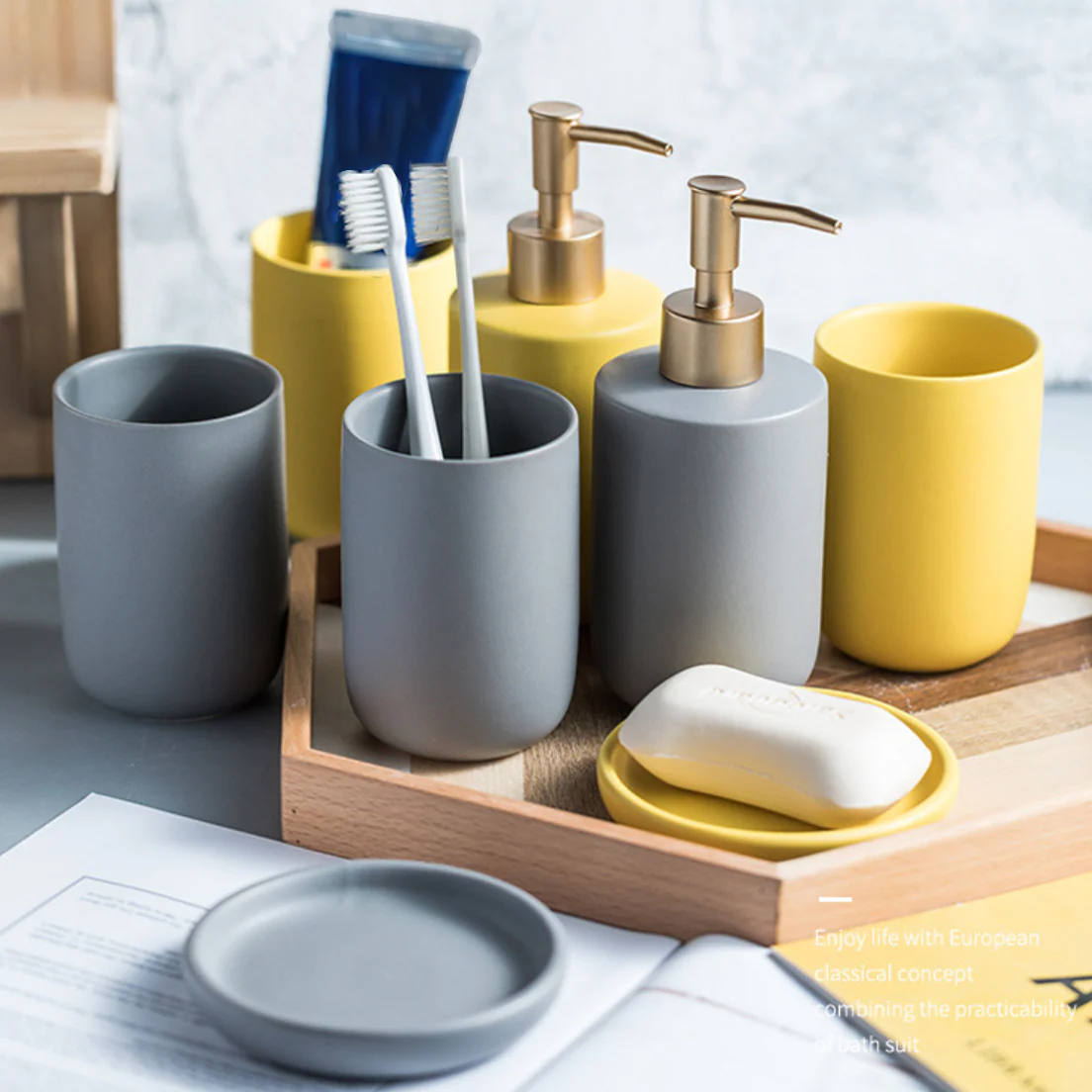 Yellow Bath Set - Image 5