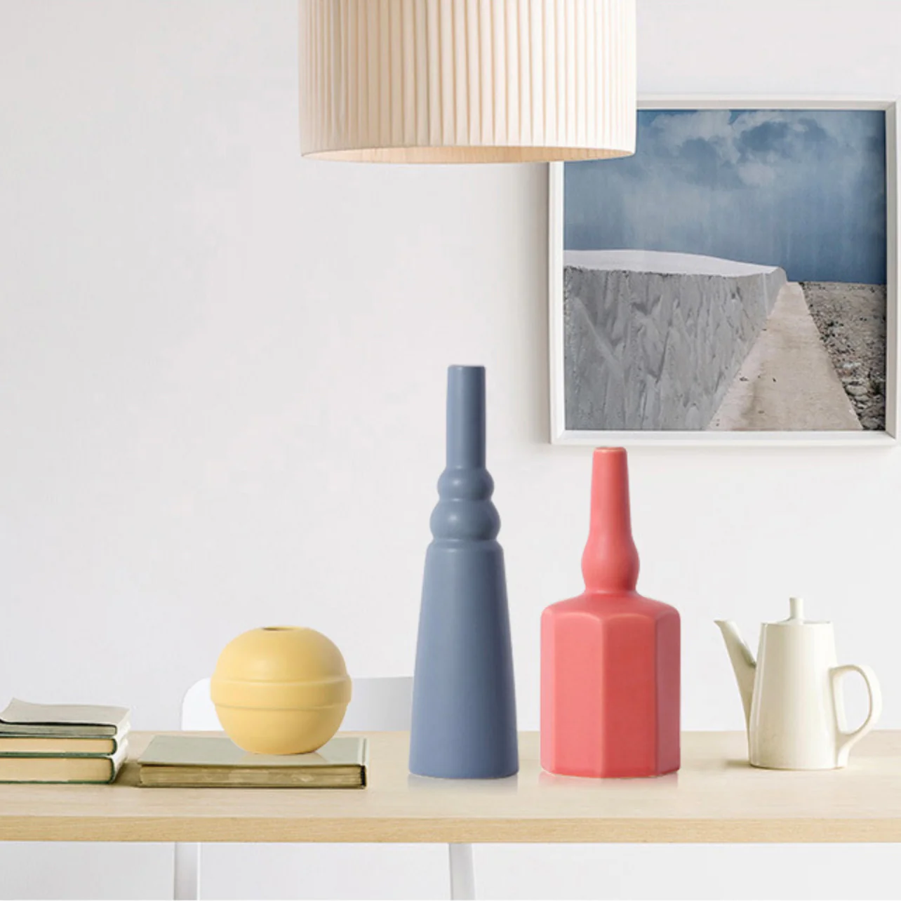 Yellow Round Vase
