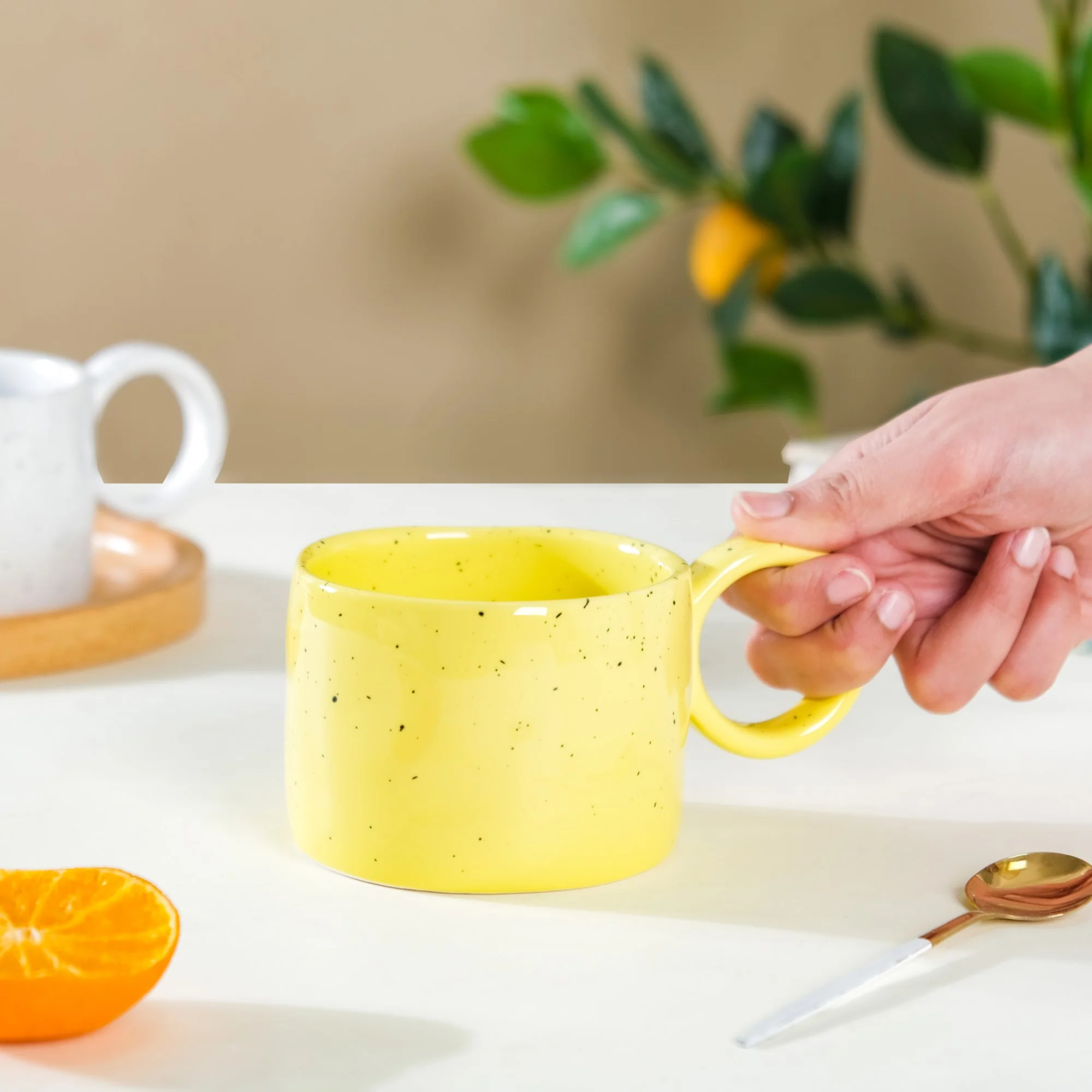 Yellow Speckled Cup - Image 2
