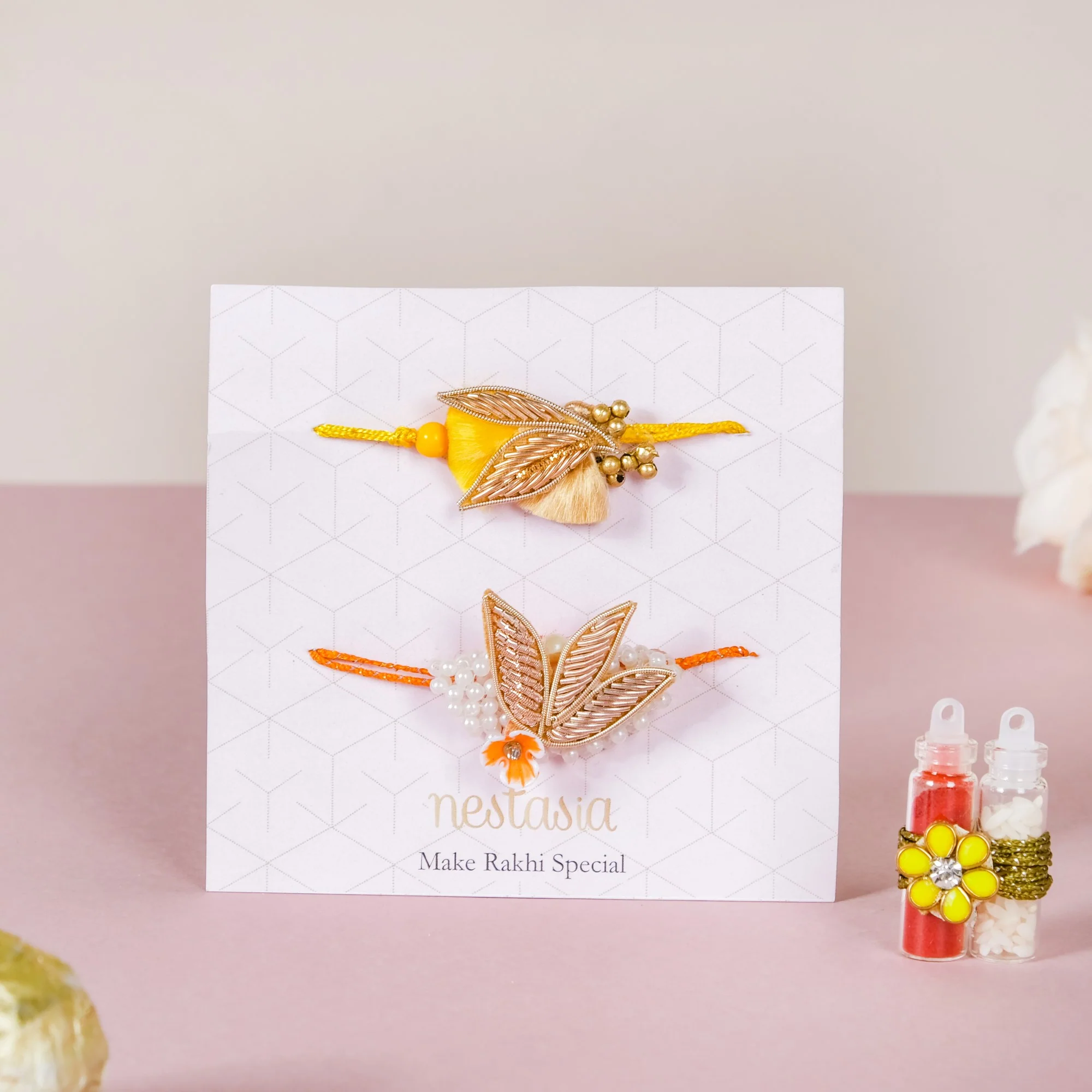 Yoga Bliss Rakhi Gift Hamper Set Of 6 - Image 3