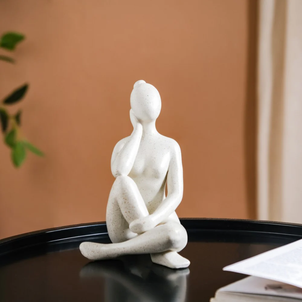 Yoga Woman Statues Set Of 3 - Image 10
