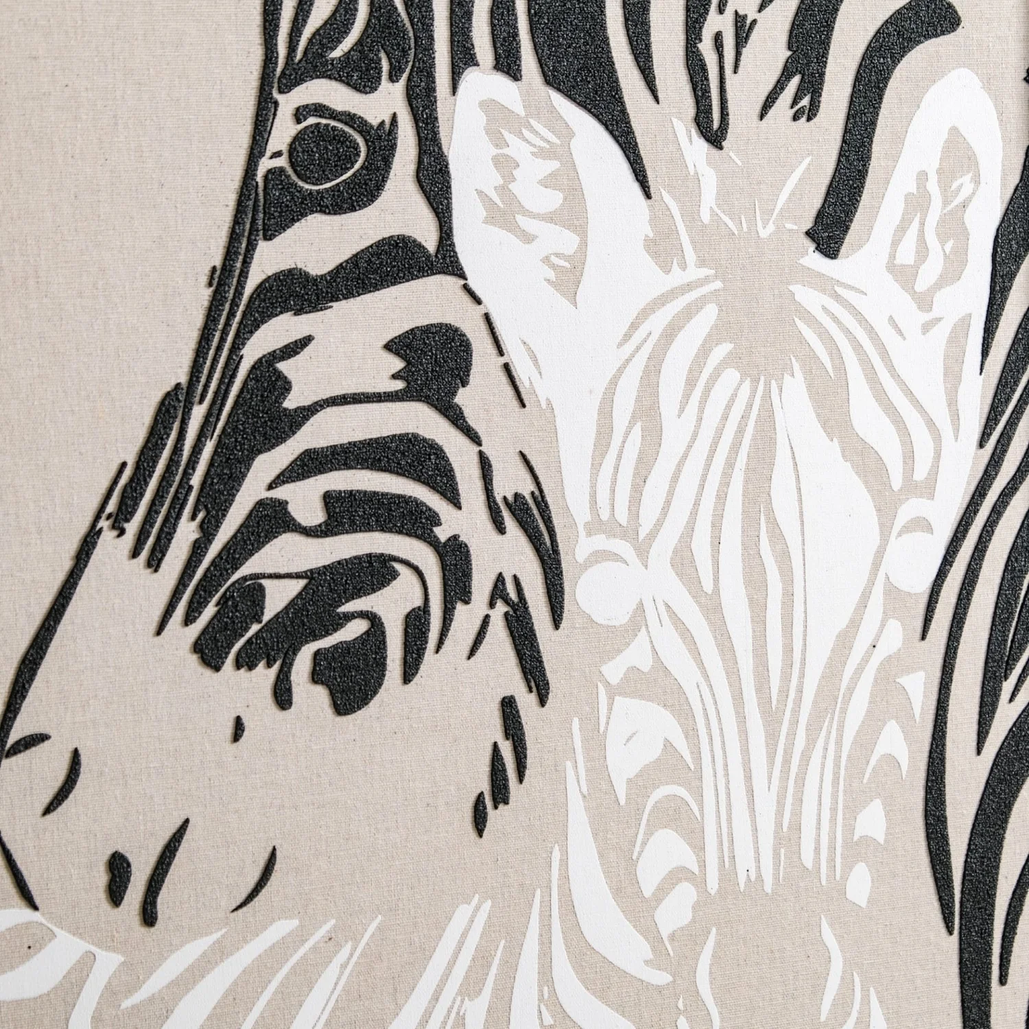 Zebra Design Canvas Wall Art Set Of 2 23x17 Inch - Image 9