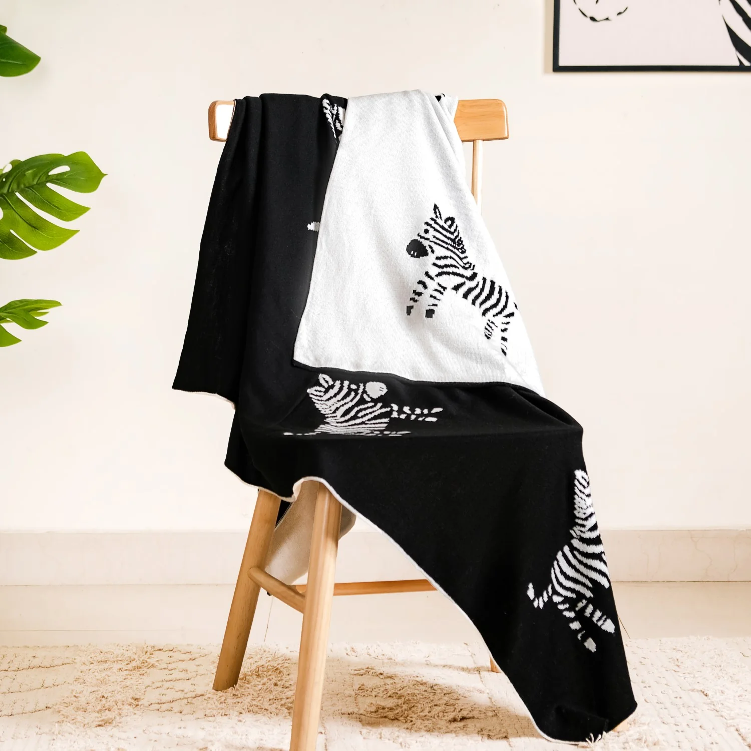 Zebra Reversible Throw Blanket - Image 10