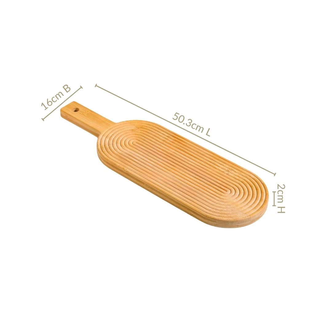 Zen Garden Spirals Wooden Serving Tray 20 Inch - Image 4