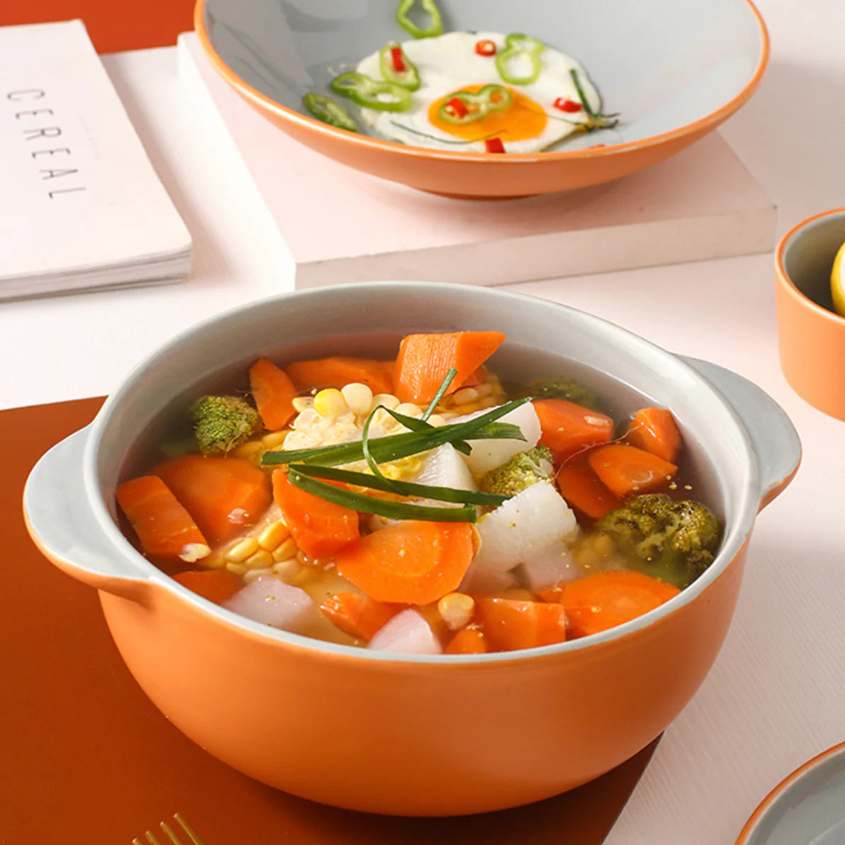 Zoella Ceramic Bowl Grey - Image 2