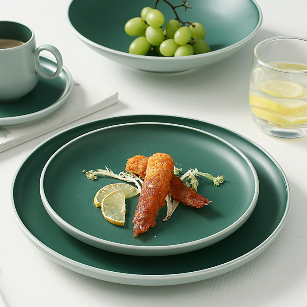 Zoella Dinner Plate Green - Image 4