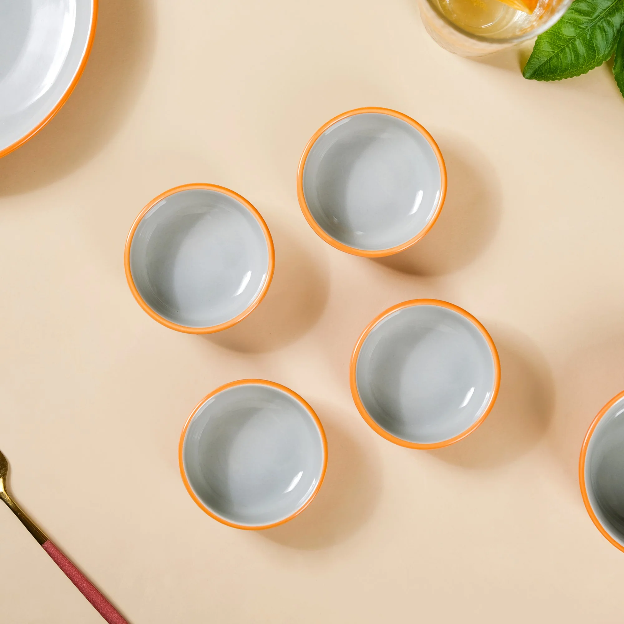 Zoella Orange Dip Dishes Set Of 4 100ml - Image 7